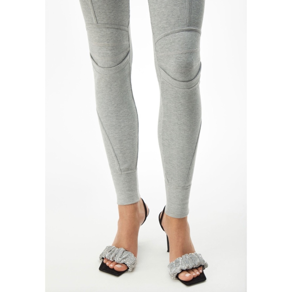 Alexander Wang Logo Elastic Leggings Gray size M - Picture 8 of 15